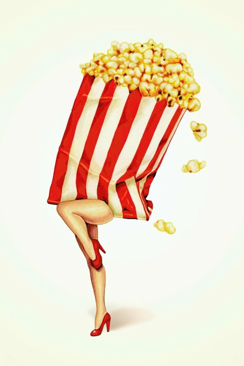Popcorn Girl poster by Kelly Gilleran