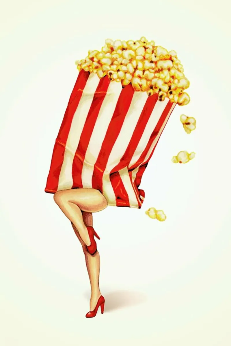 Popcorn Girl poster by Kelly Gilleran