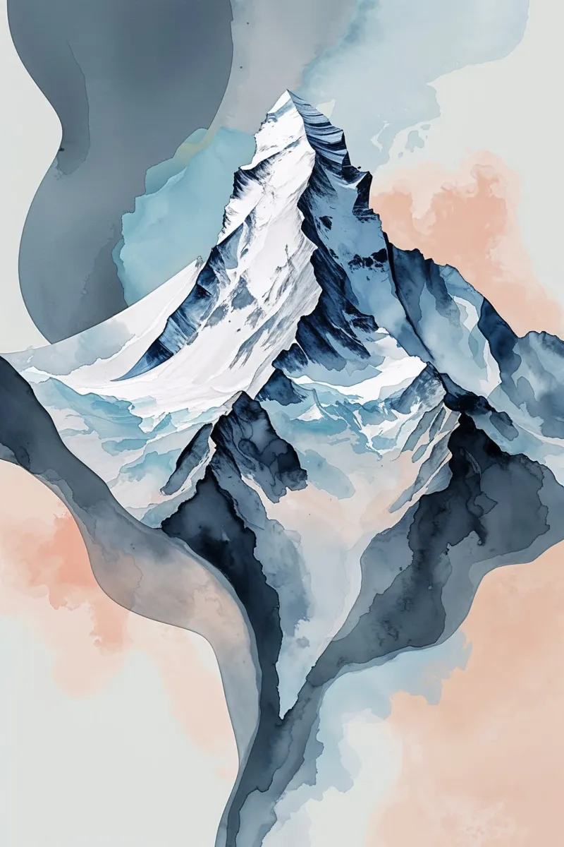 K2's Abstract Flow: Fluid Grandeur plexiglass da AlbertKlee