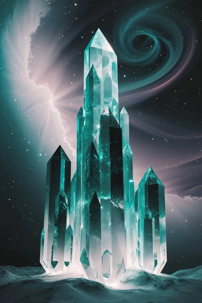 Celestial Crystals of K2 alluminio dibond da AlbertKlee