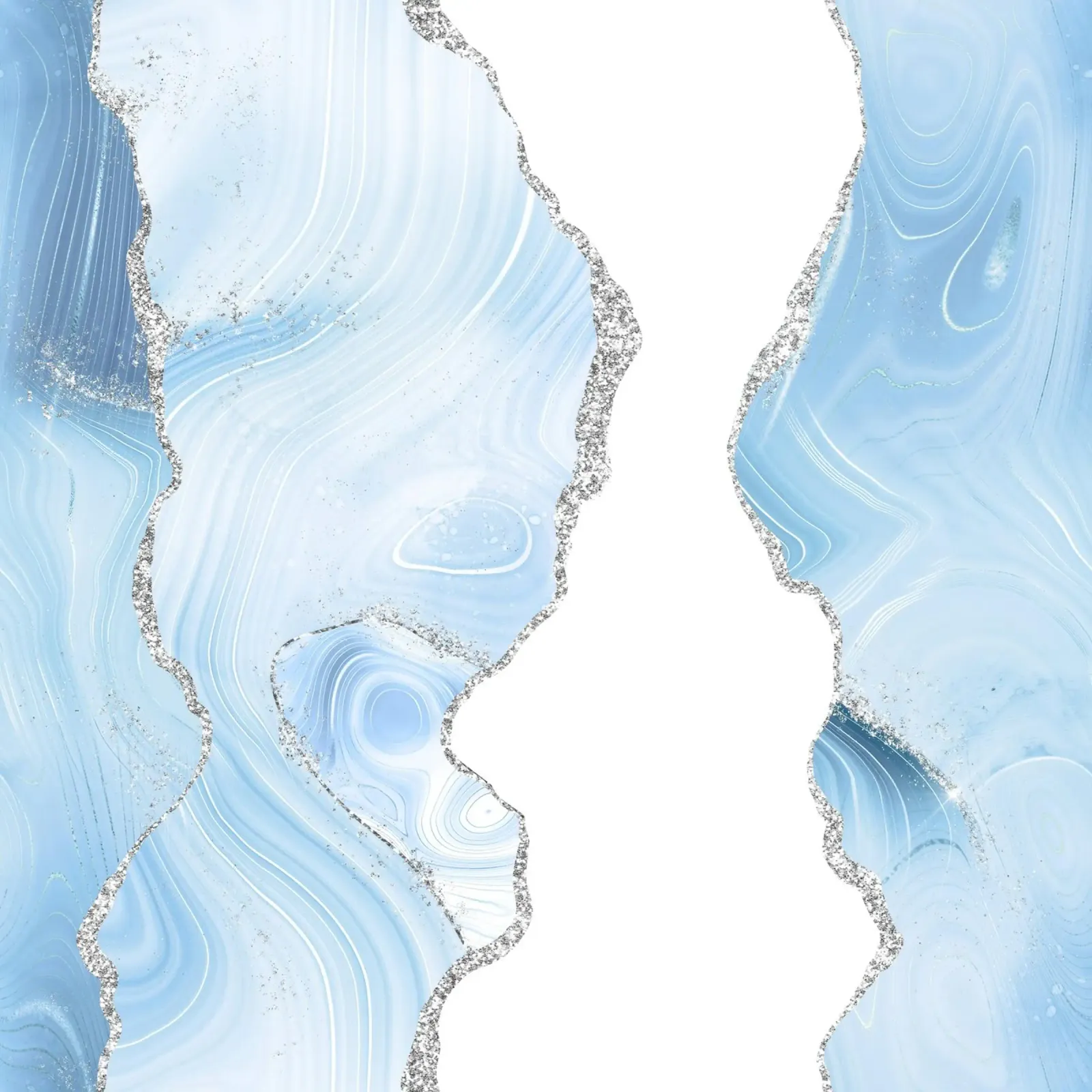 Texture glitterata Agata blu e argento 06 poster da Gemstone Textures