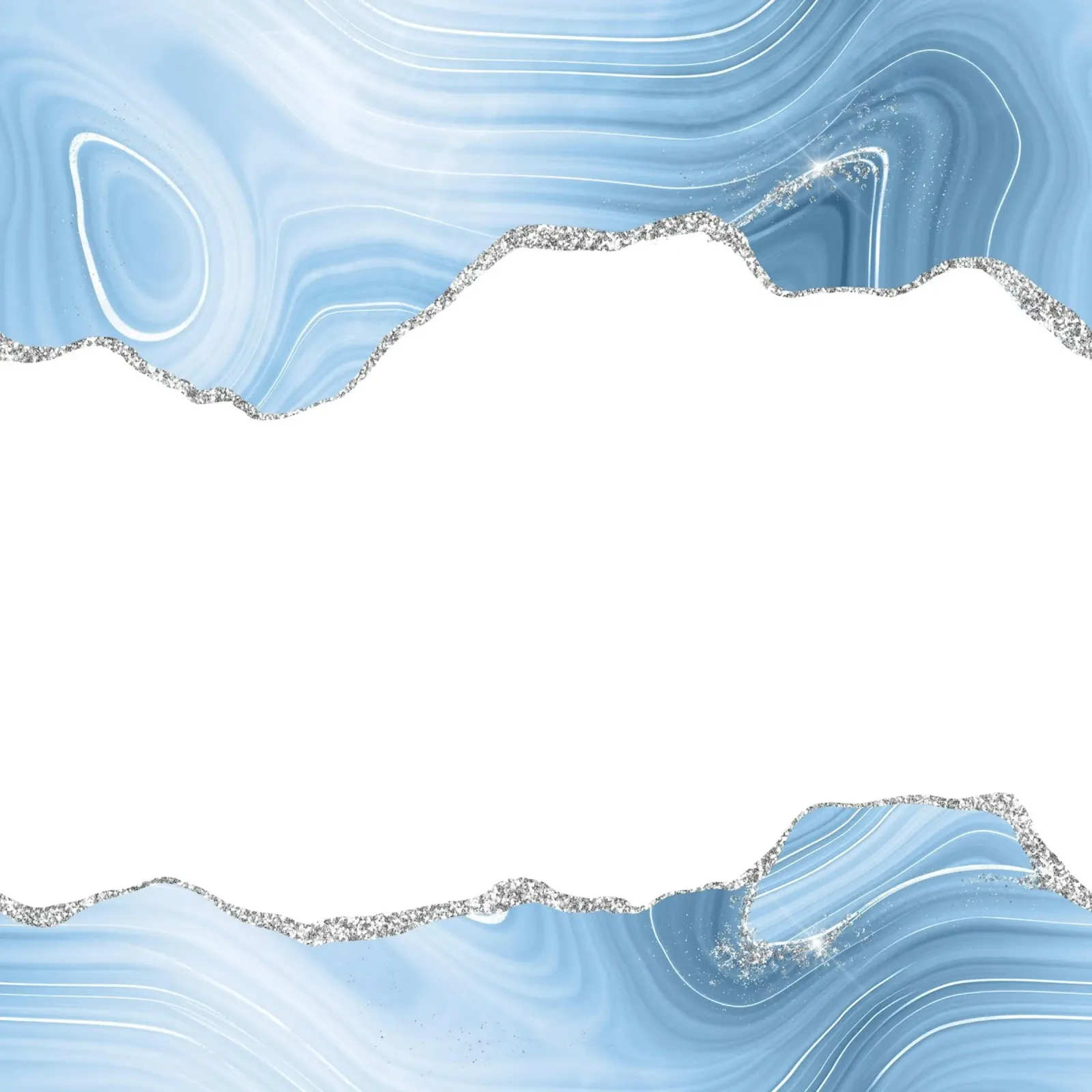 Texture glitterata Agata blu e argento 08 alluminio dibond da Gemstone Textures