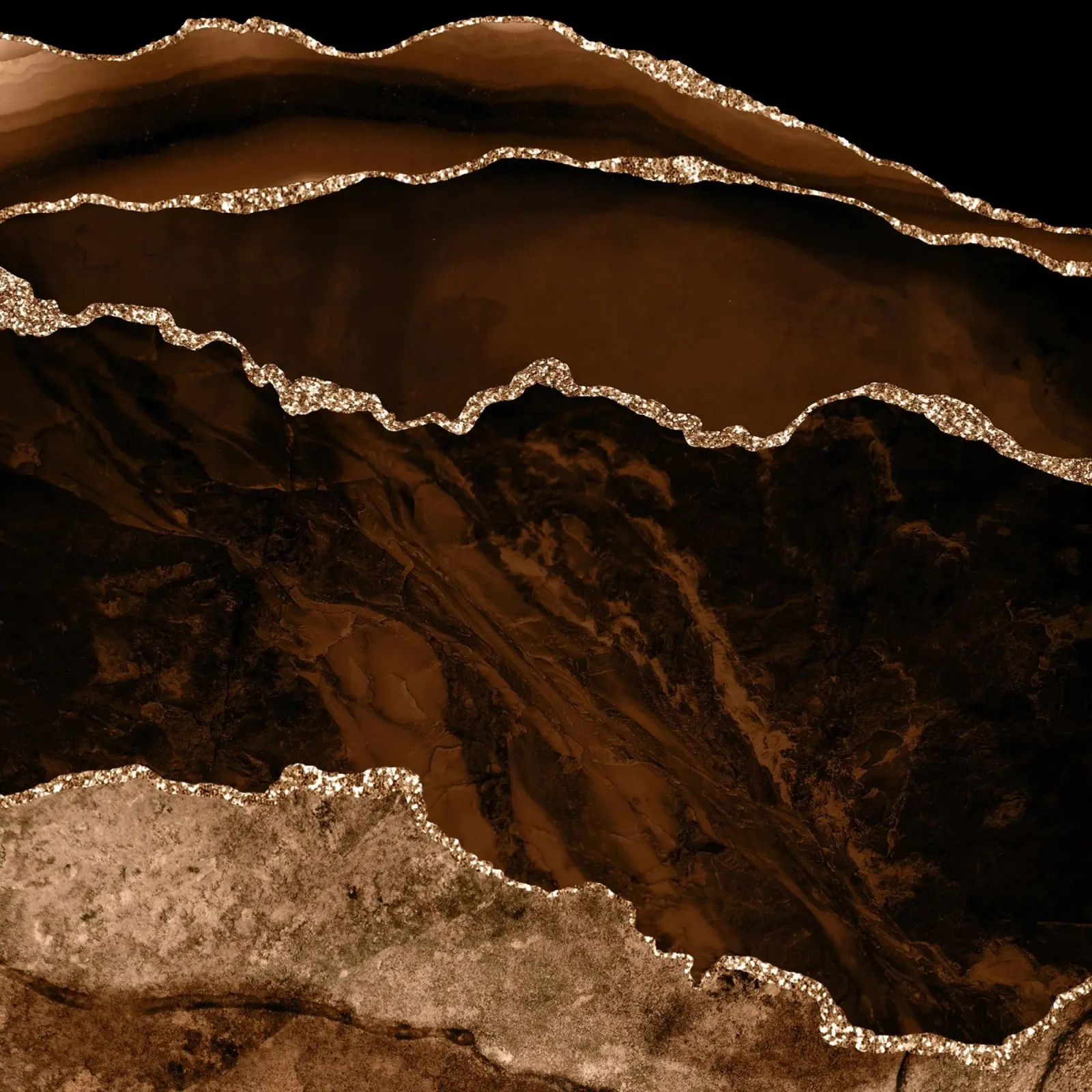Agata marrone e oro Texture 02 plexiglass da Gemstone Textures