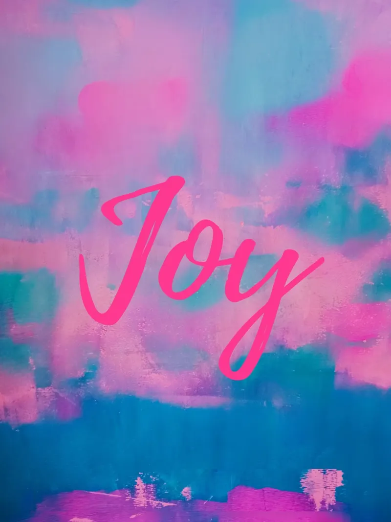 'Joy' Colorful Abstract Print canvas by FABOArt