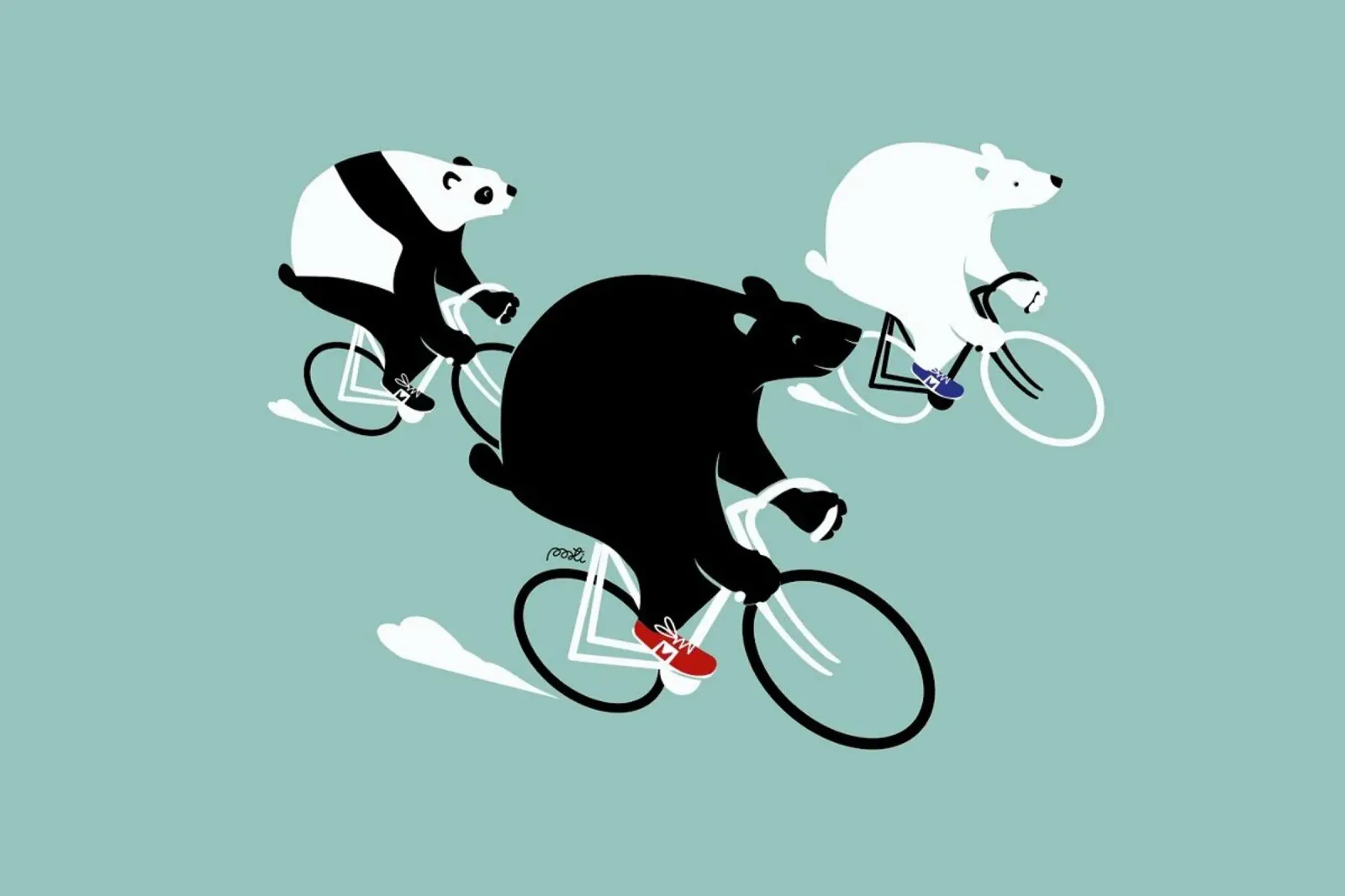 Bears plexiglass da Pietari Posti