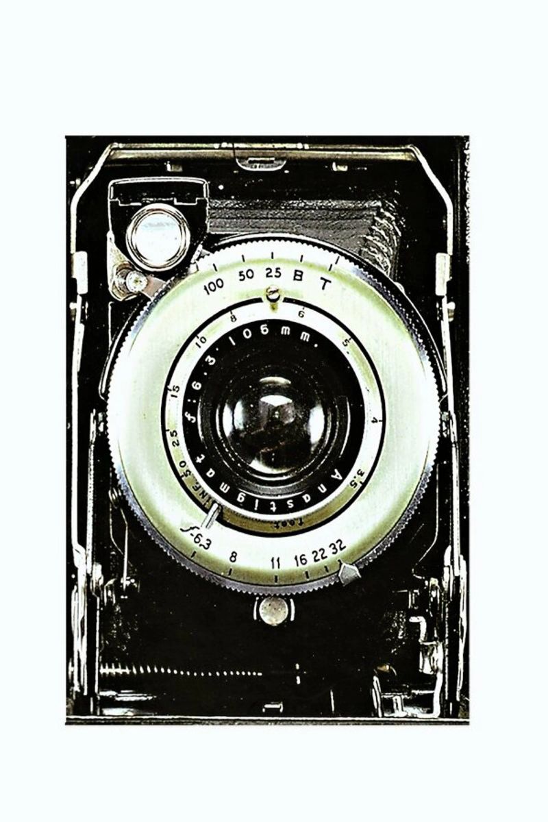 Smile vintage camera poster with plastic frame by Rococco LA