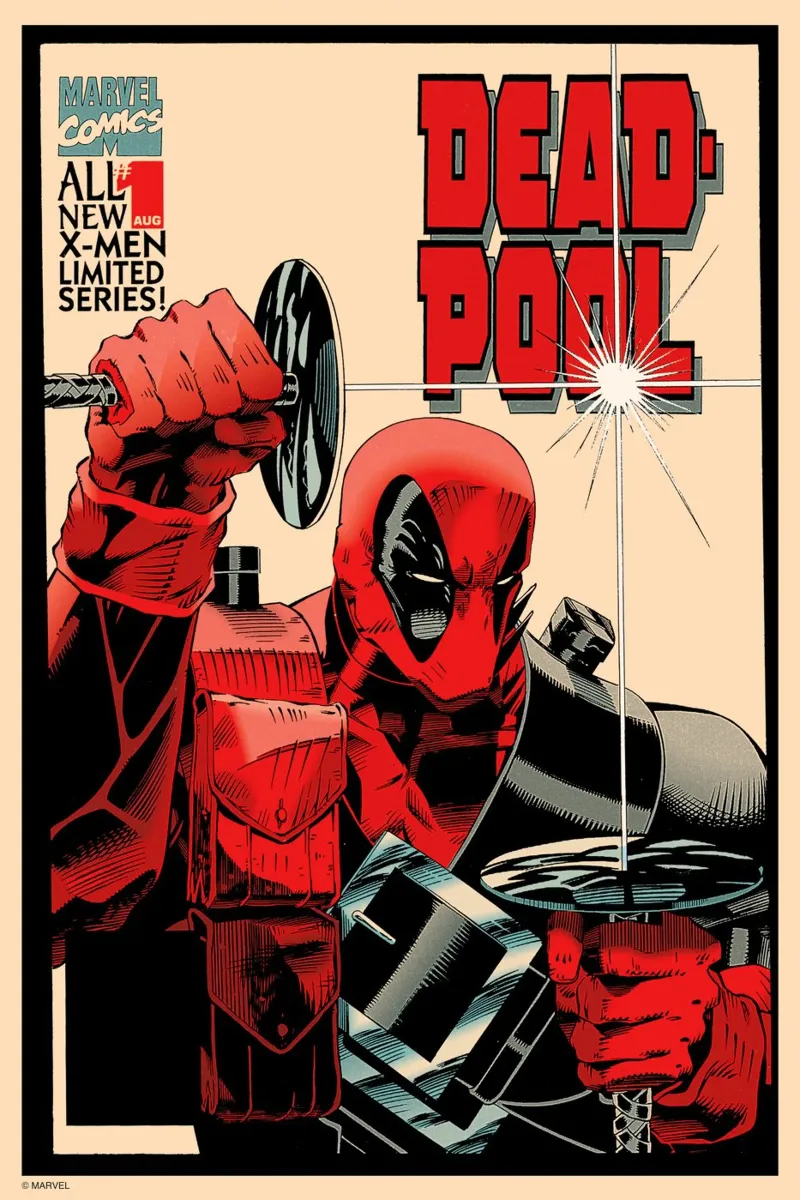 Deadpool – Meister der Klinge & Chaos carta hahnemühle da MARVEL Designs by JUNIQE
