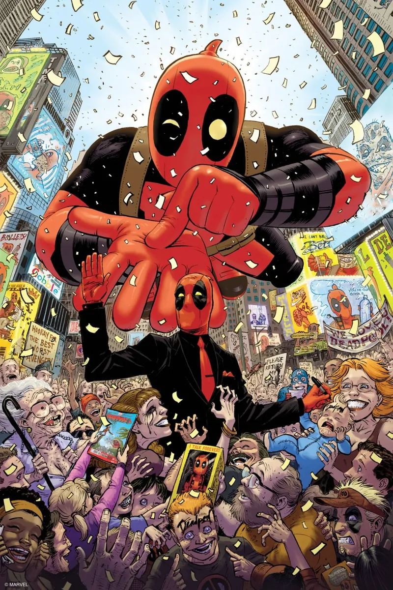 Deadpool – König der Massen plexiglass da MARVEL Designs by JUNIQE