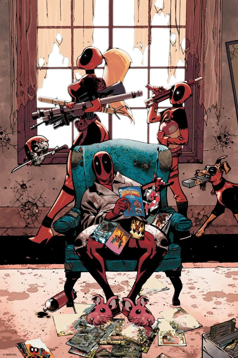 Deadpool - Ruhe im Chaos carta hahnemühle da MARVEL Designs by JUNIQE