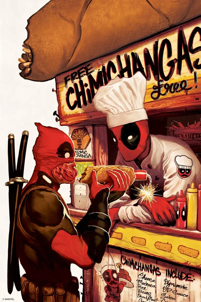 Deadpool – Chimichangas carta hahnemühle da MARVEL Designs by JUNIQE