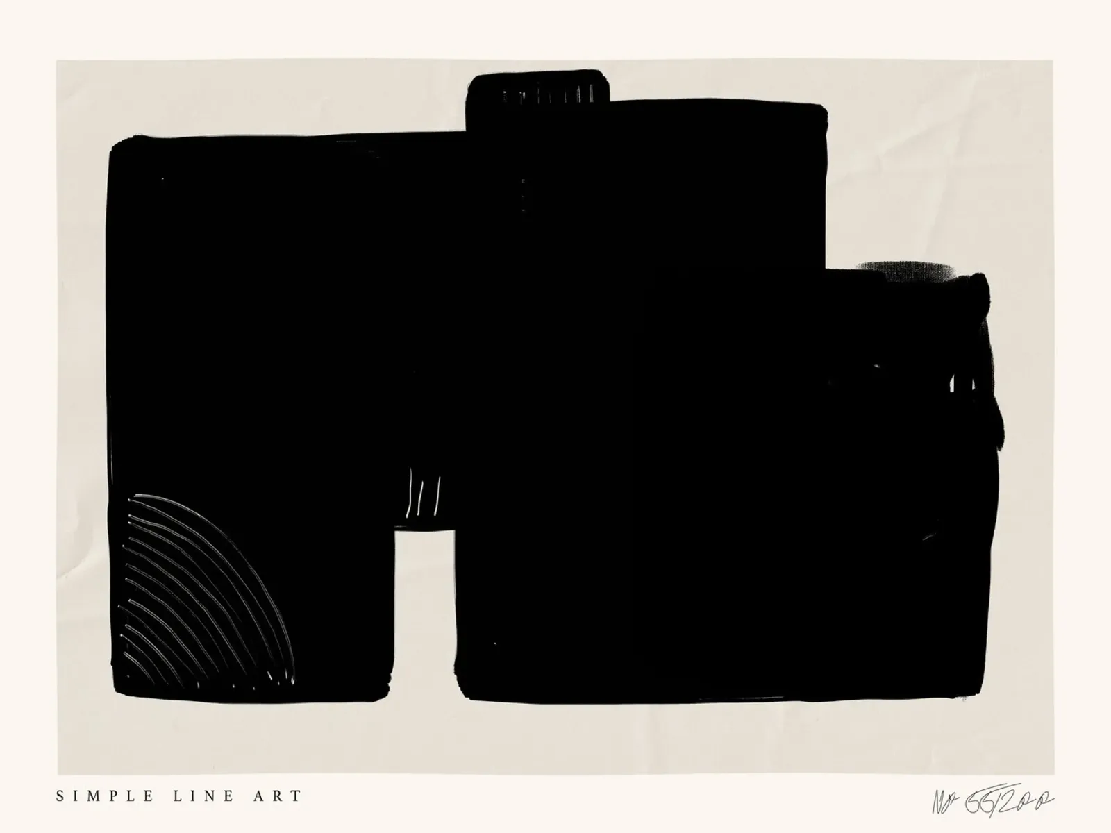 Simple Art Line No 35 carta hahnemühle da treechild