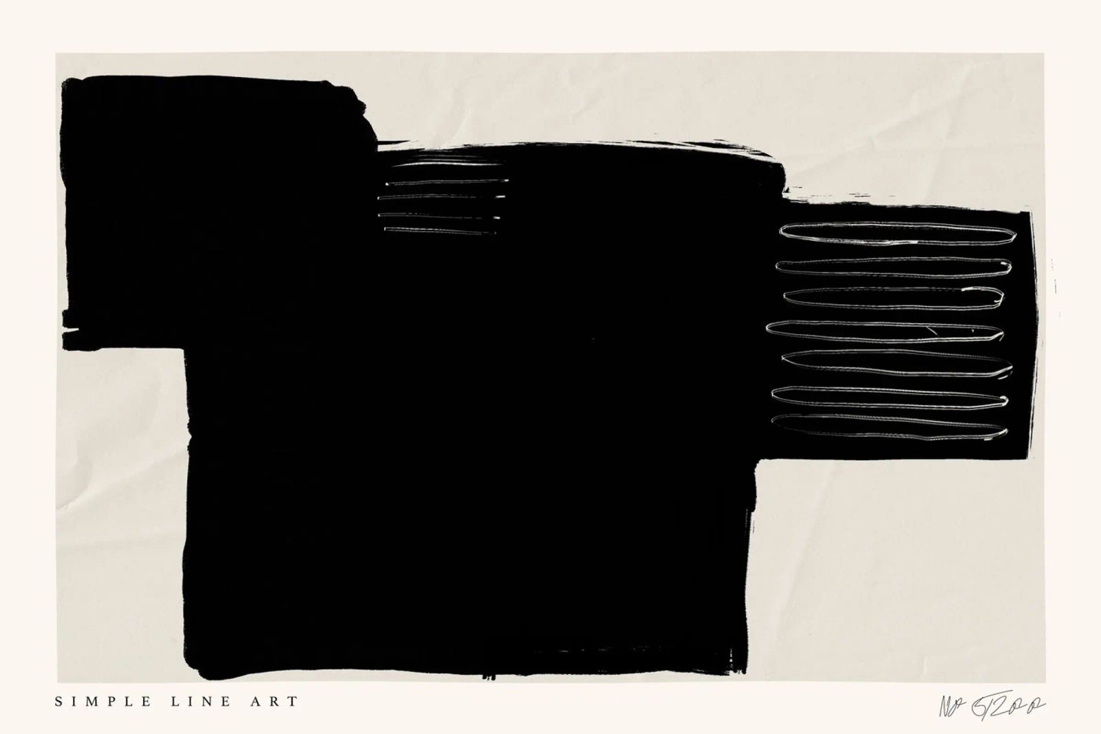 Simple Line Art No 37 tela da treechild
