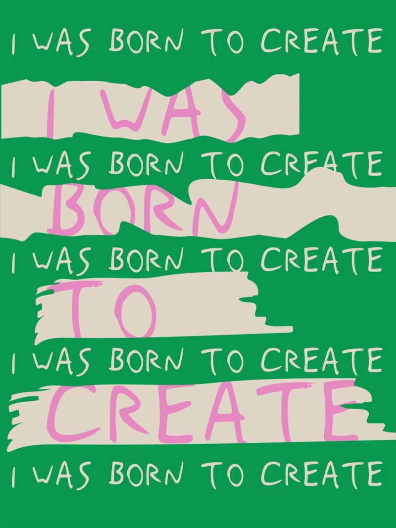 Born To Create canvas by treechild