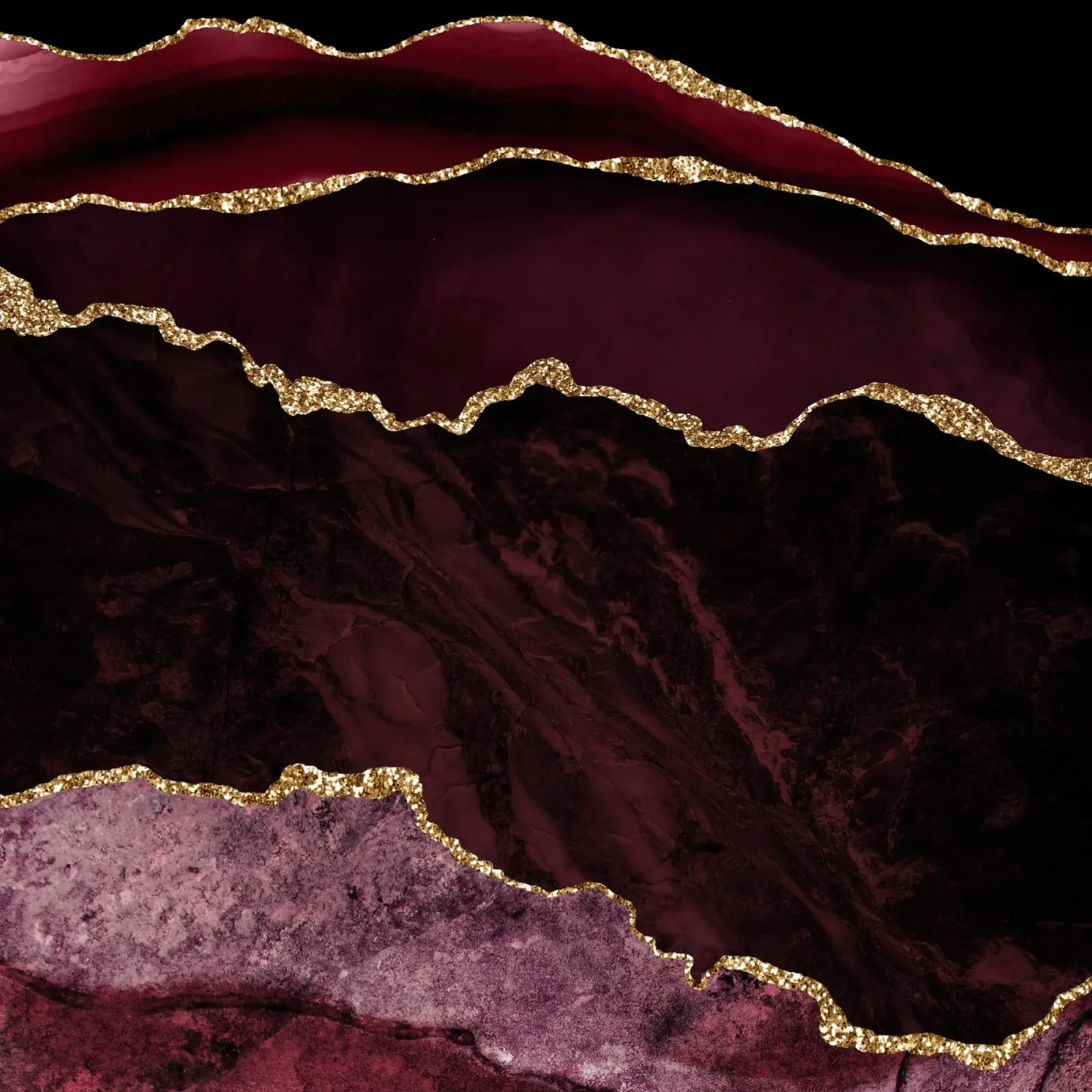 Texture Agata Borgogna e Oro 02 alluminio dibond da Gemstone Textures