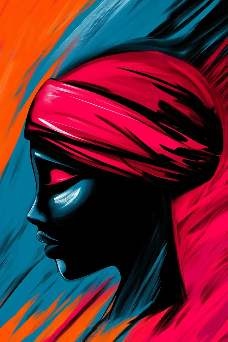 Hidden in the intoxication of colours in silence and power alu-dibond by melipo-art