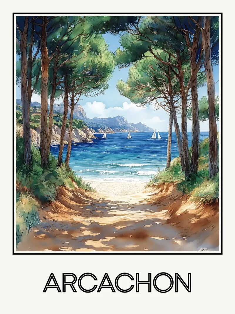 Arcachon carta hahnemühle da Frame the World