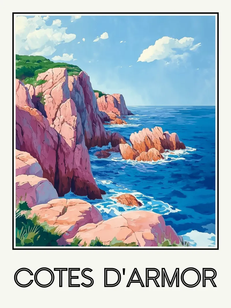 Côtes d'Armor carta hahnemühle da Frame the World
