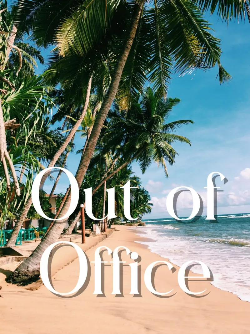 Palm trees Out of Office carta hahnemühle da ramosashop