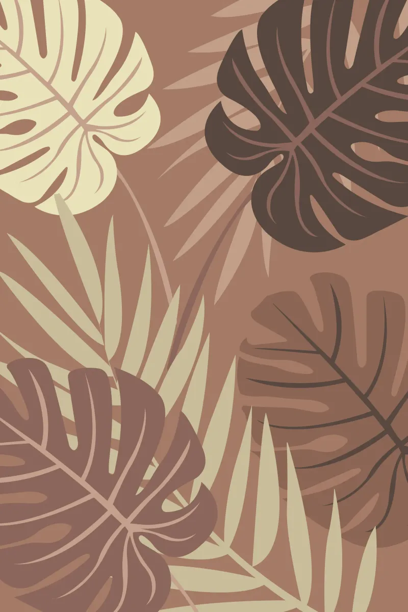 Piante Mocha Mousse | Pantone 2025 carta hahnemühle da Ana Paniagua Design