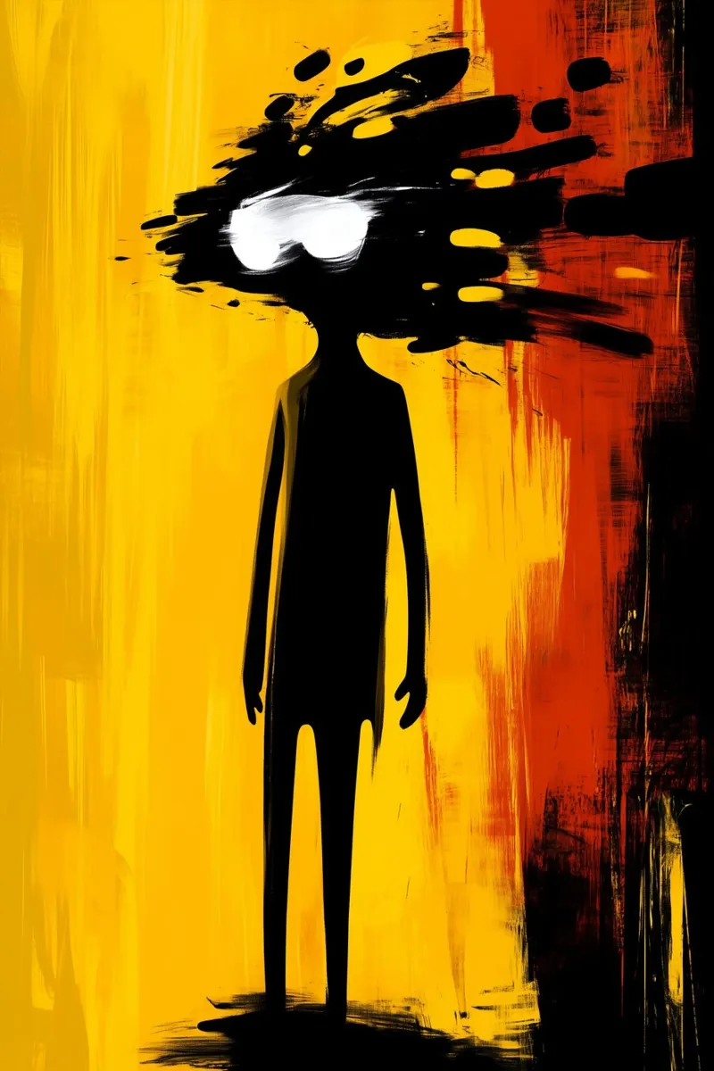 Lost in the glow of thoughts canvas by melipo-art