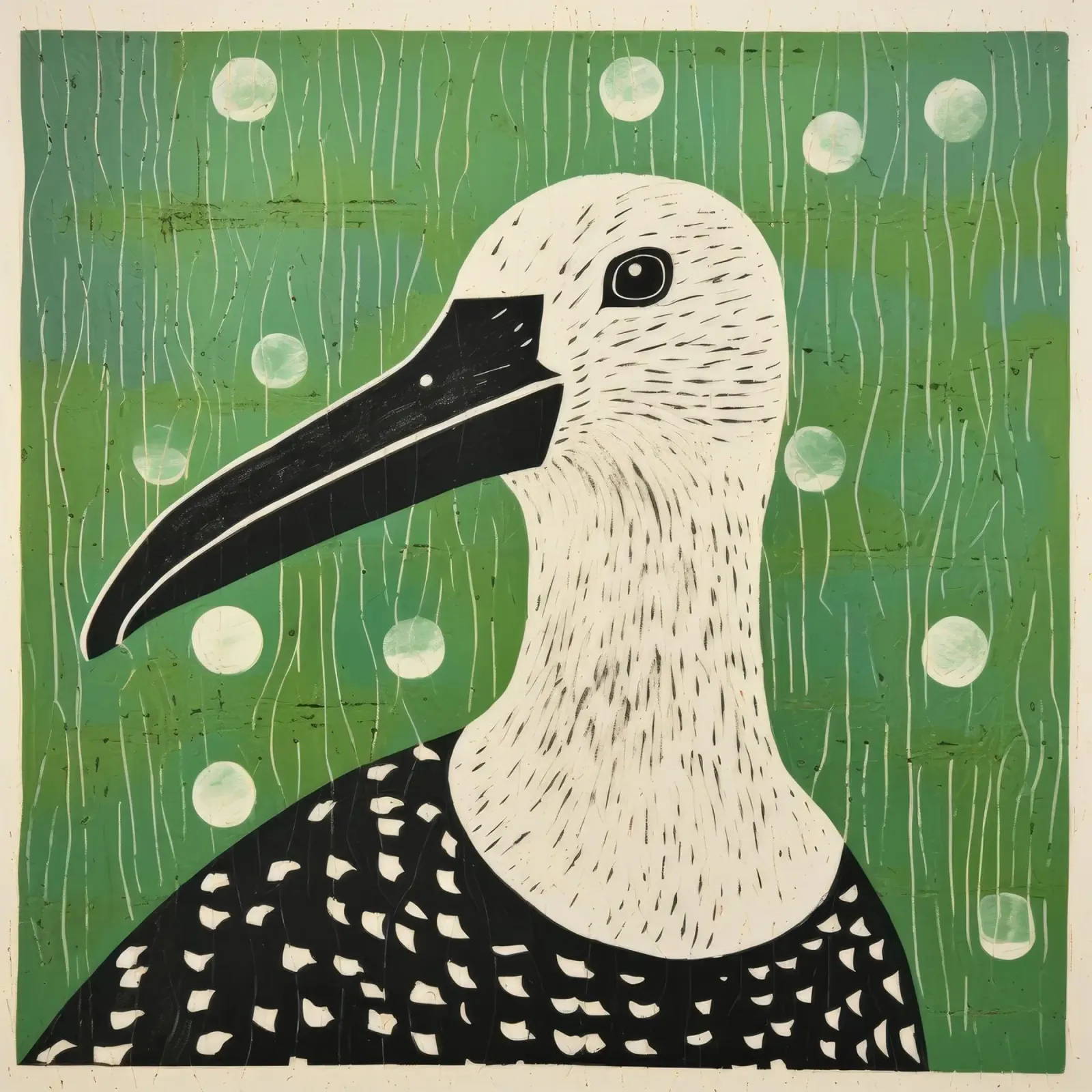 Albatros verde 4 pellicola backlit da Minimal Animal Art