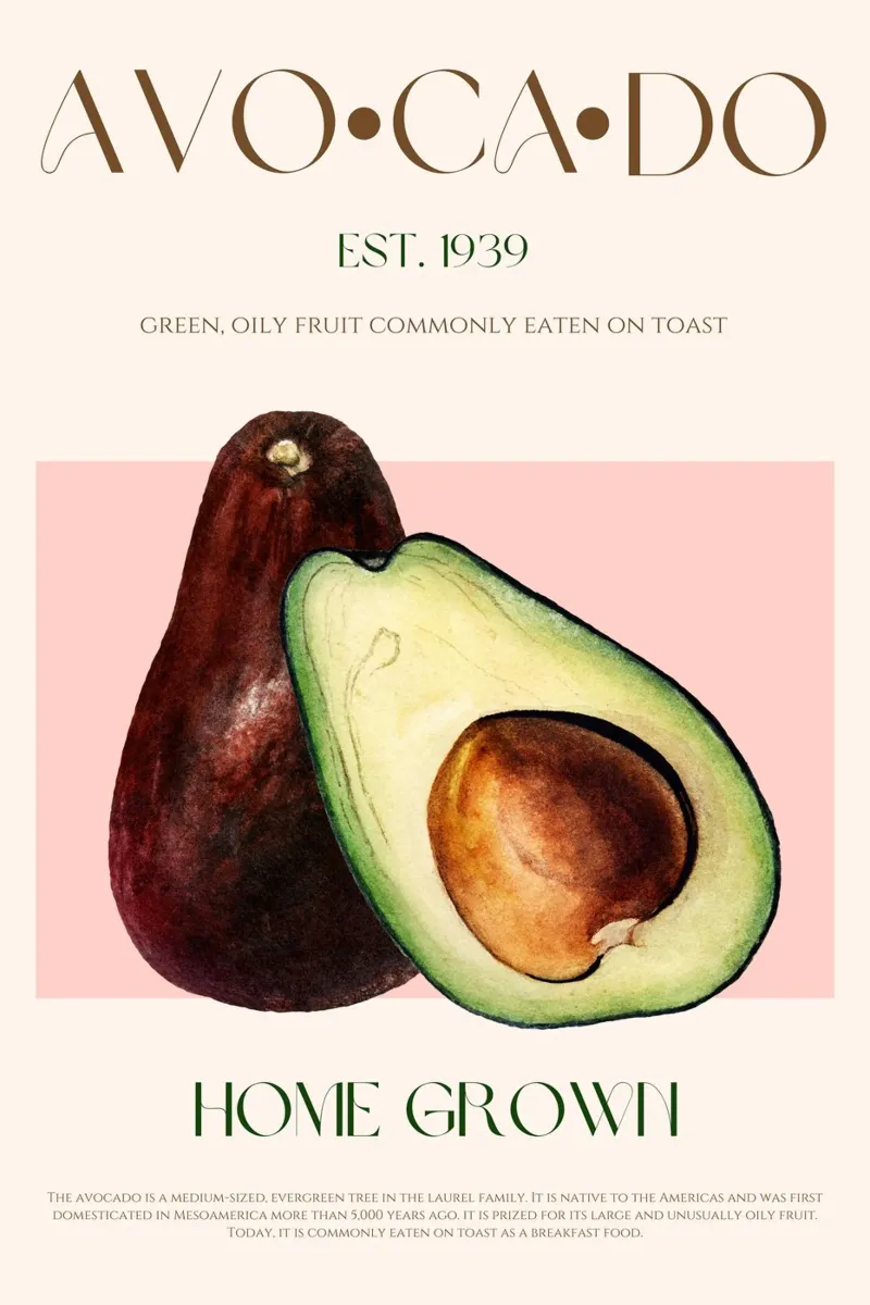 Stampa avocado carta hahnemühle da KOKRPrints