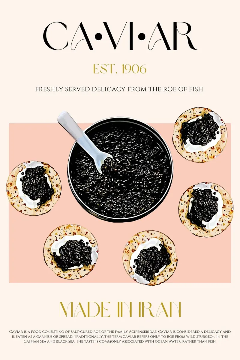 Estampado de caviar hahnemühle de KOKRPrints