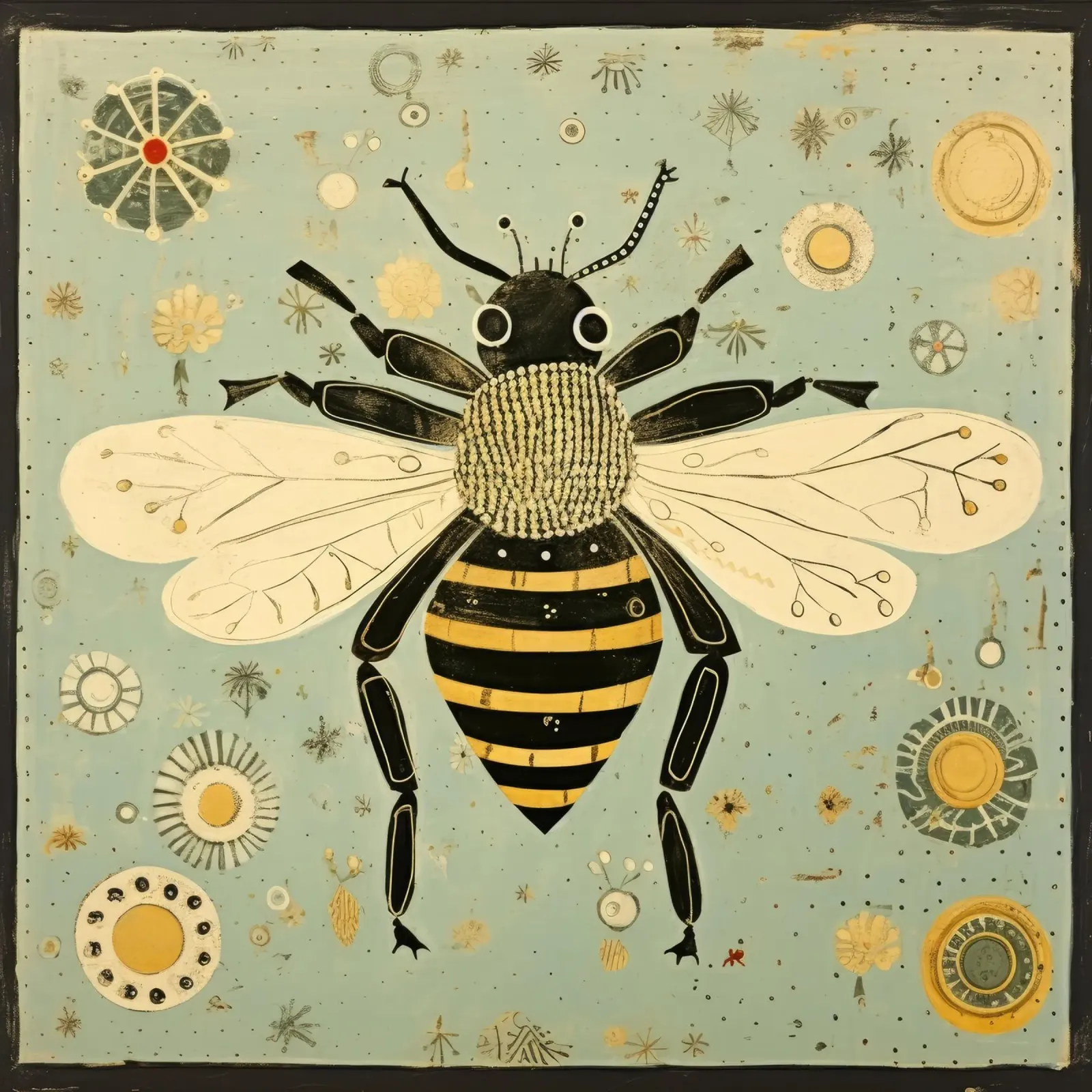 Ape verde Bumblebee 3 pellicola backlit da Minimal Animal Art