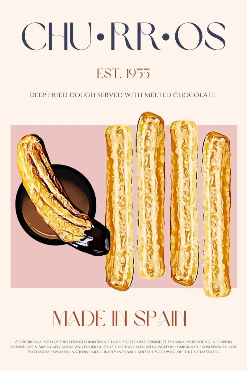 Churros Print metacrilato de KOKRPrints