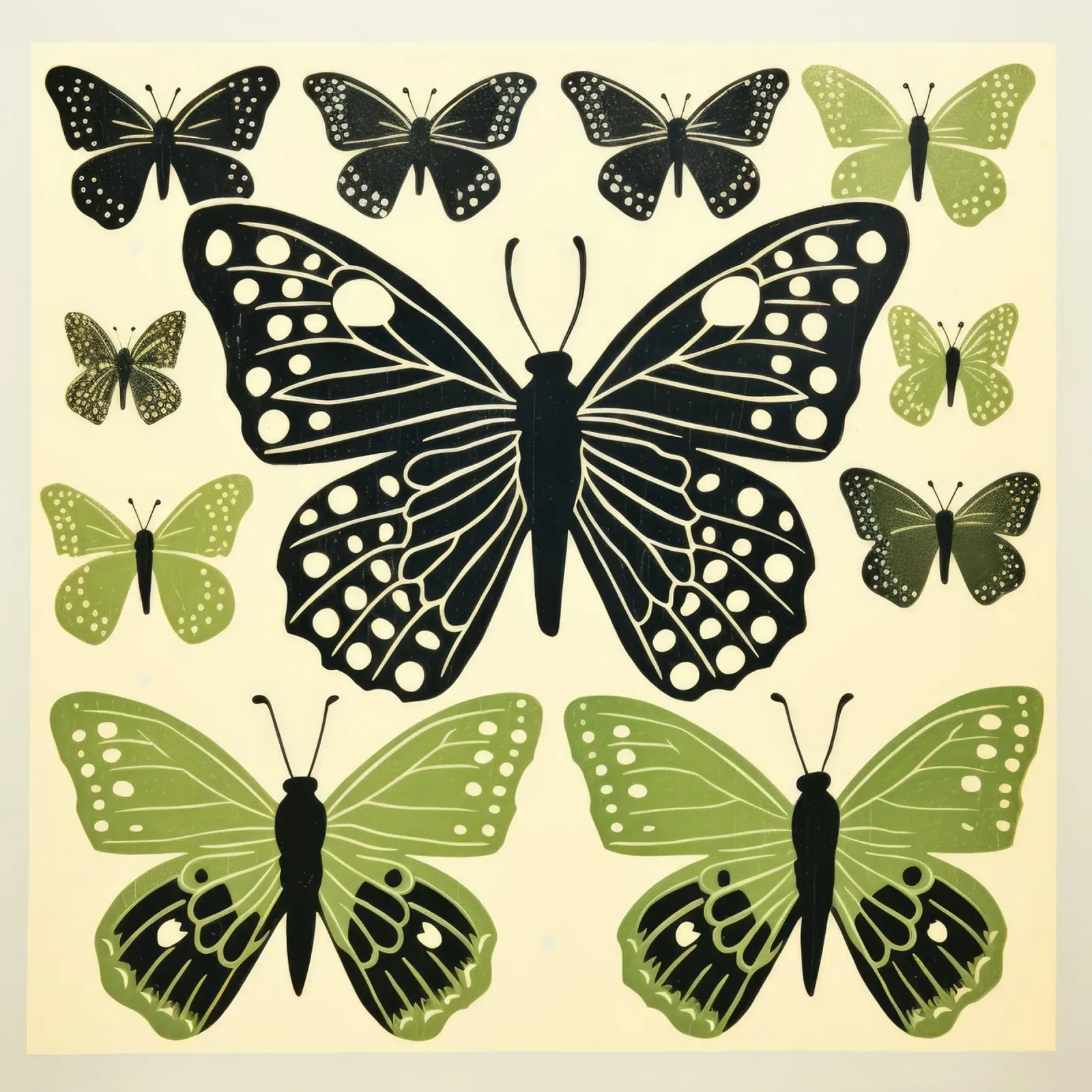Farfalla verde 2 pellicola backlit da Minimal Animal Art
