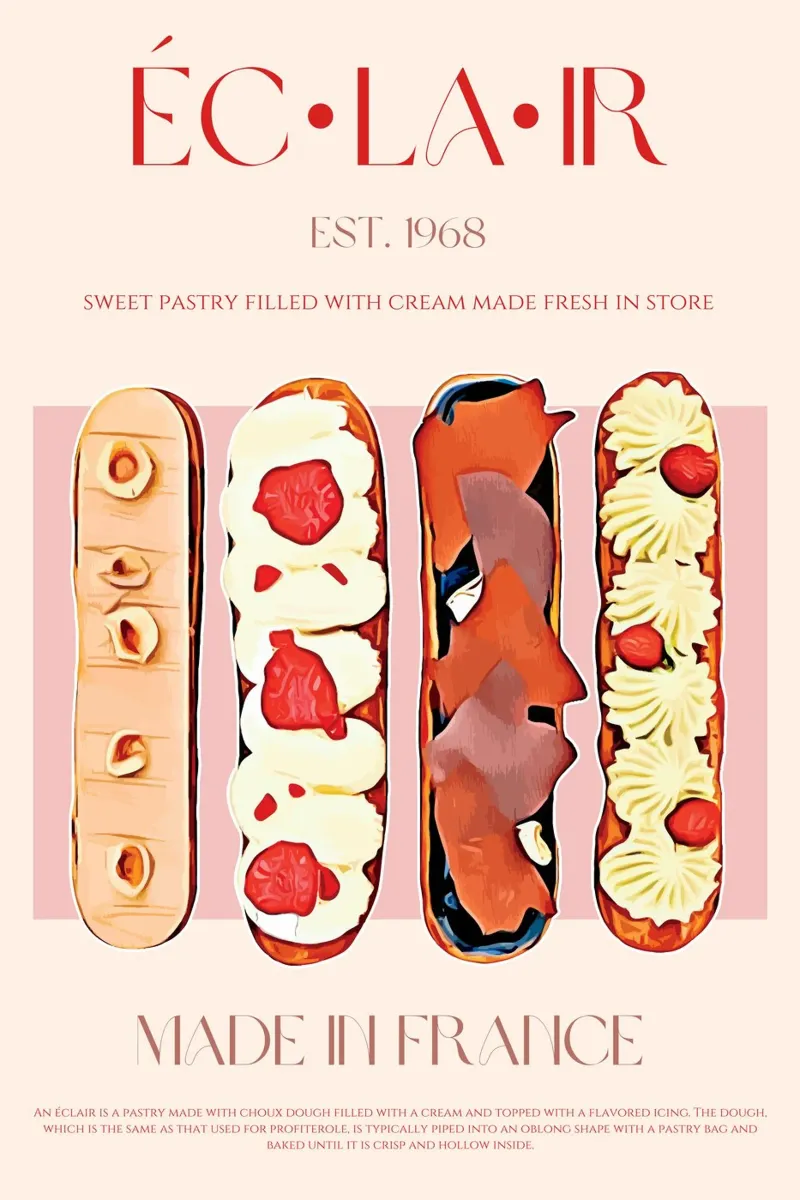 Stampa Eclair poster con telaio in alluminio da KOKRPrints