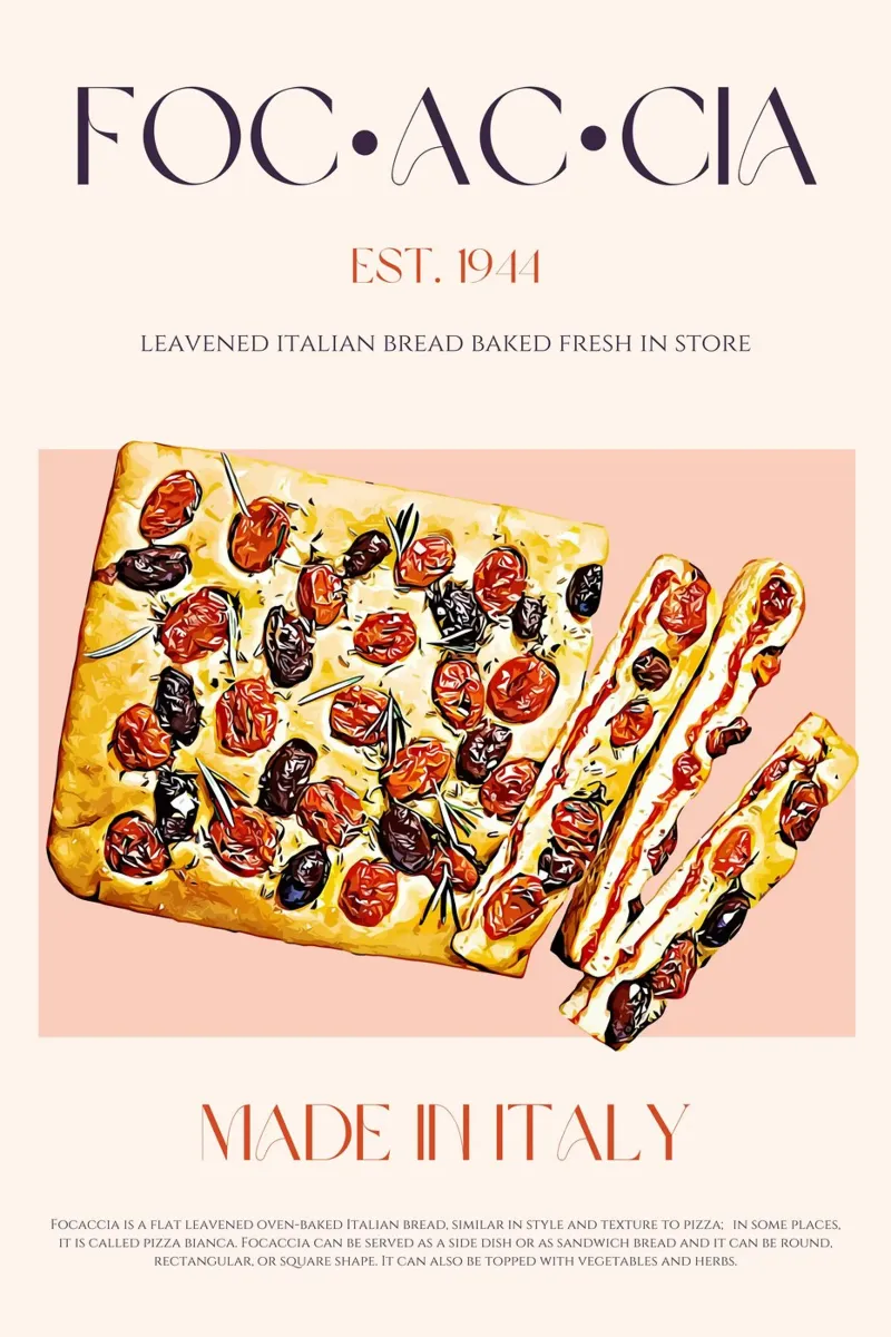 Focaccia Print carta hahnemühle da KOKRPrints