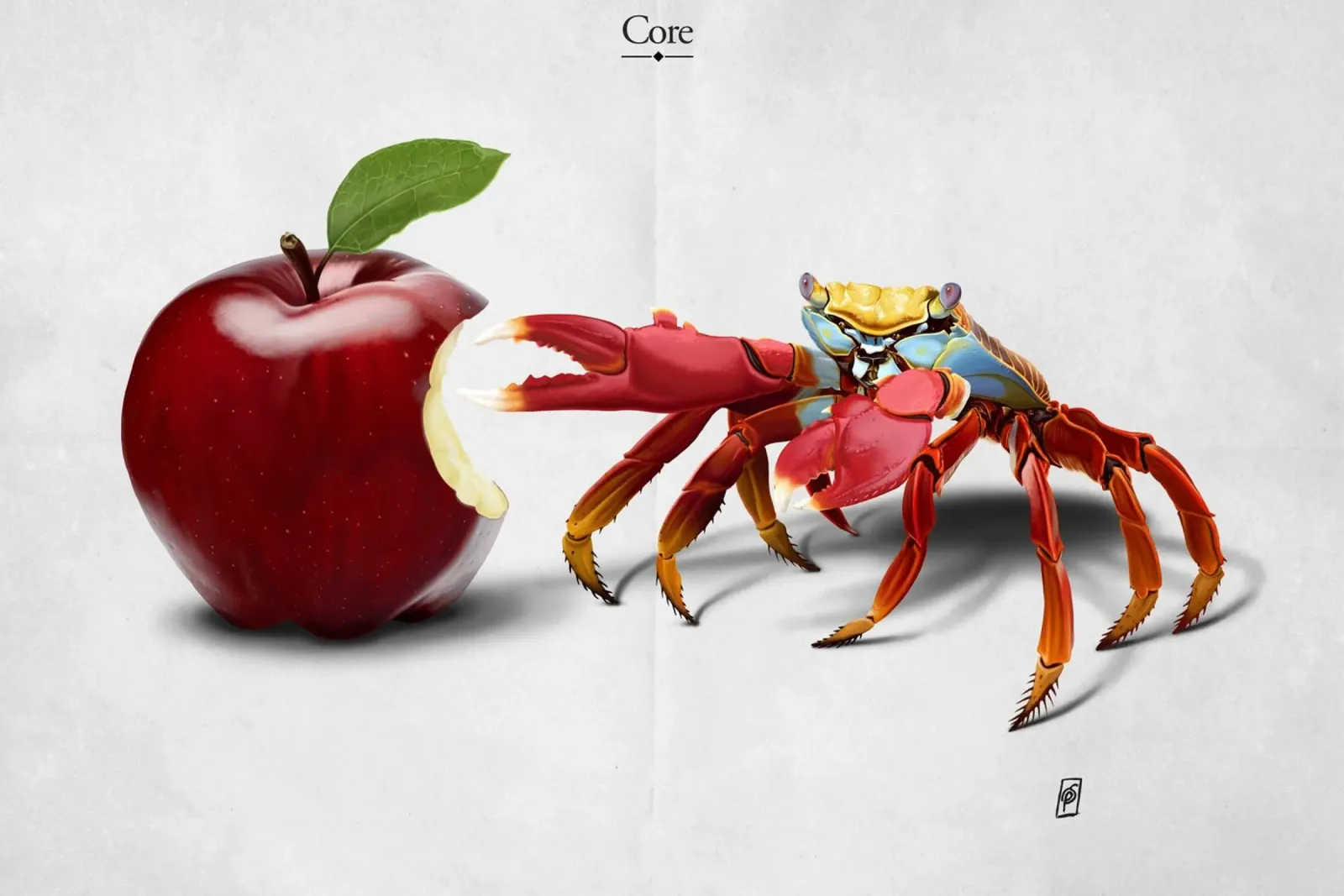 Core (Titled) plexiglass da Rob Art | Illustration