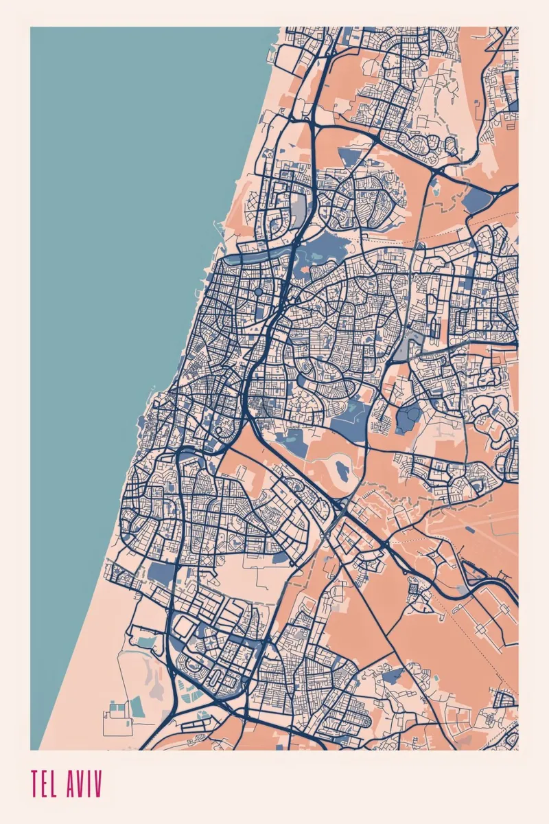 Tel Aviv urbana alluminio dibond da MOOODZART