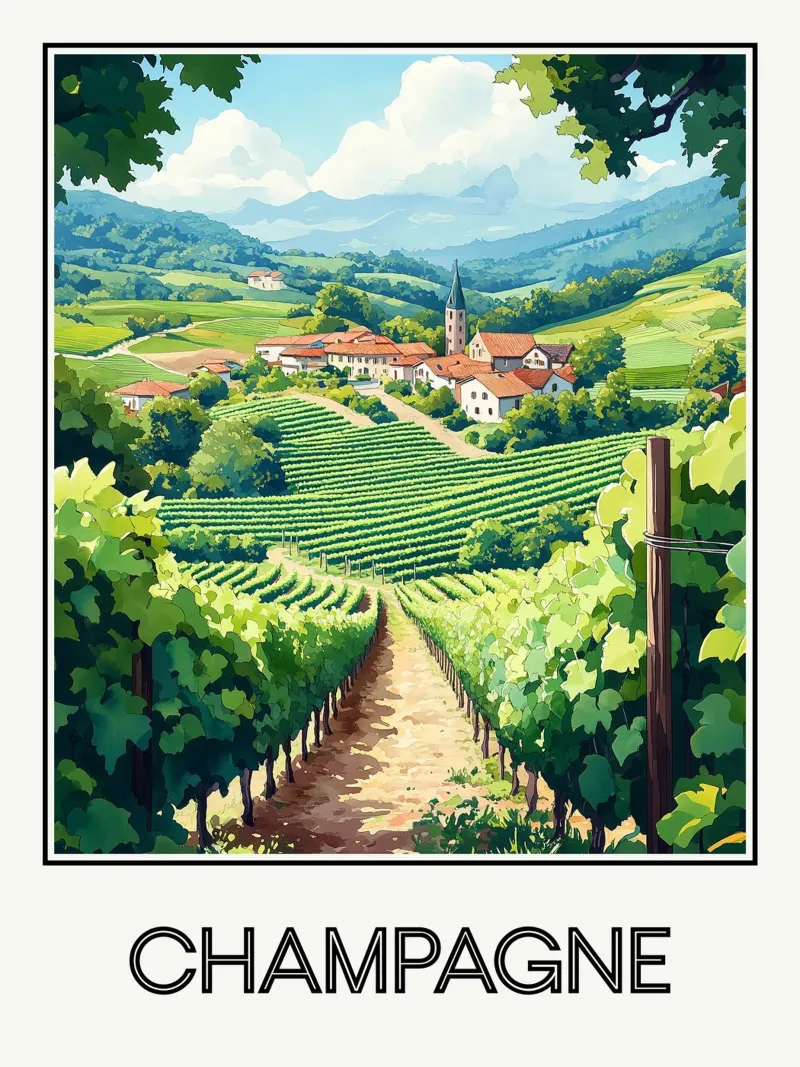 Champagne carta hahnemühle da Frame the World