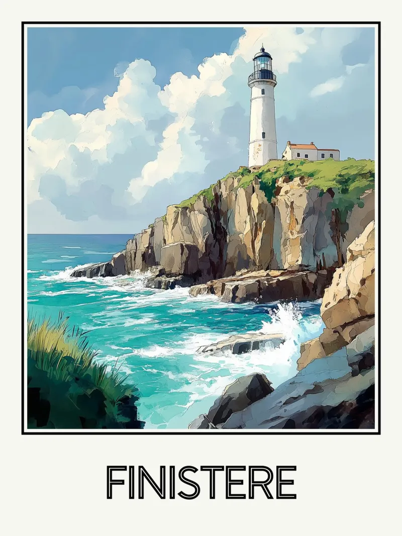 Finistère poster da Frame the World