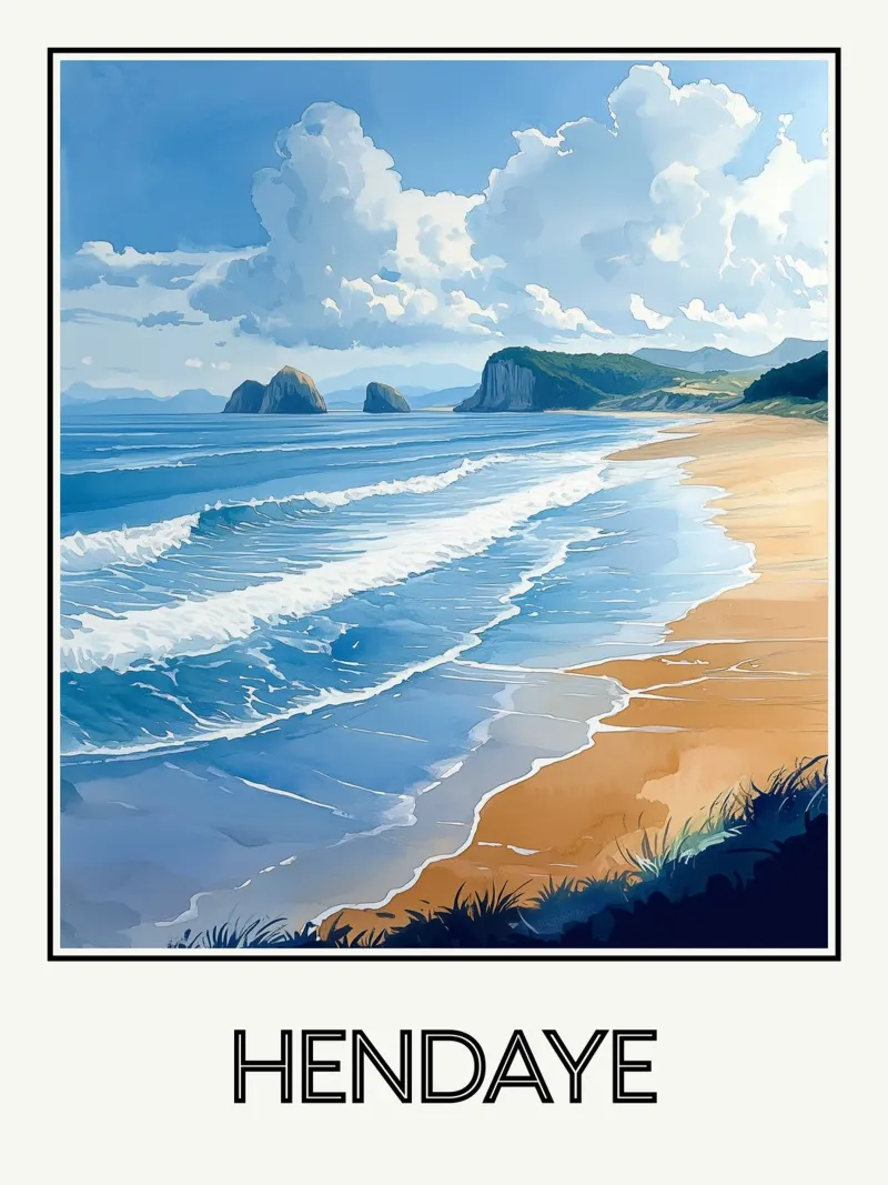 Hendaye poster da Frame the World