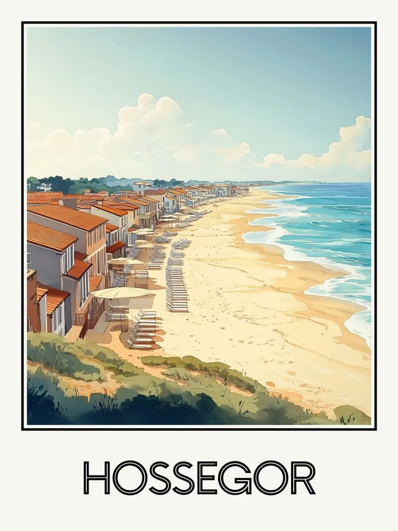 Hossegor poster da Frame the World