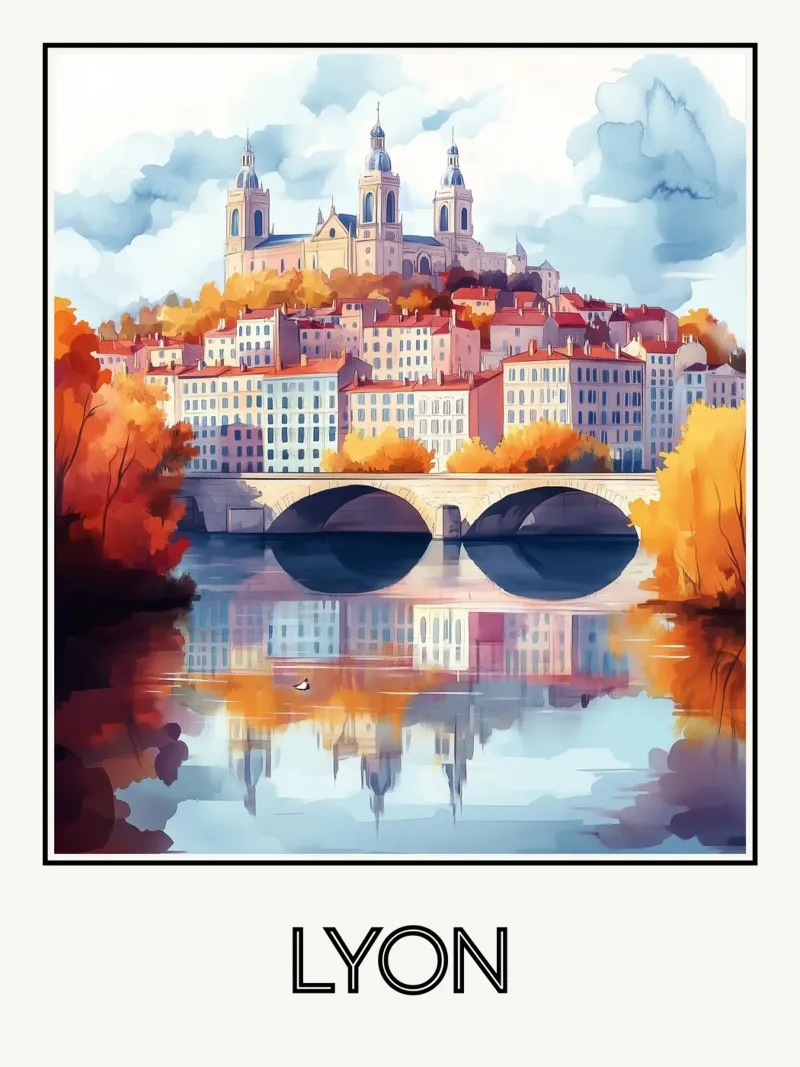 Lione plexiglass da Frame the World