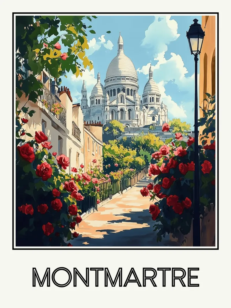 Montmartre acryl van Frame the World