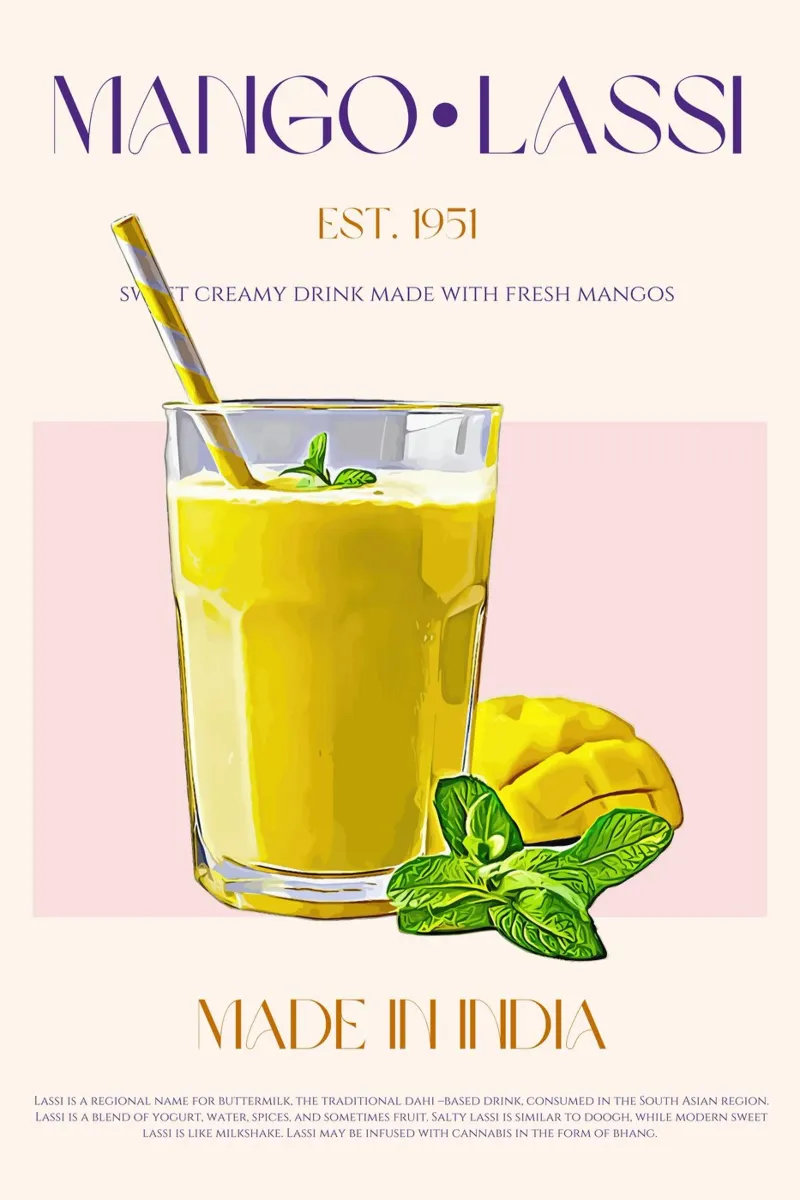 Mango Lassi Print poster da KOKRPrints