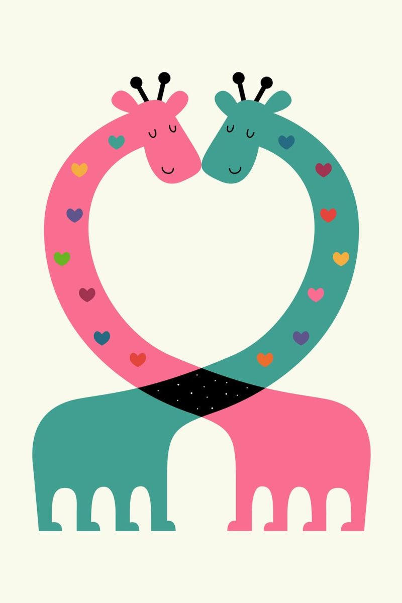 L'amour avec le cœur poster de Andy Westface