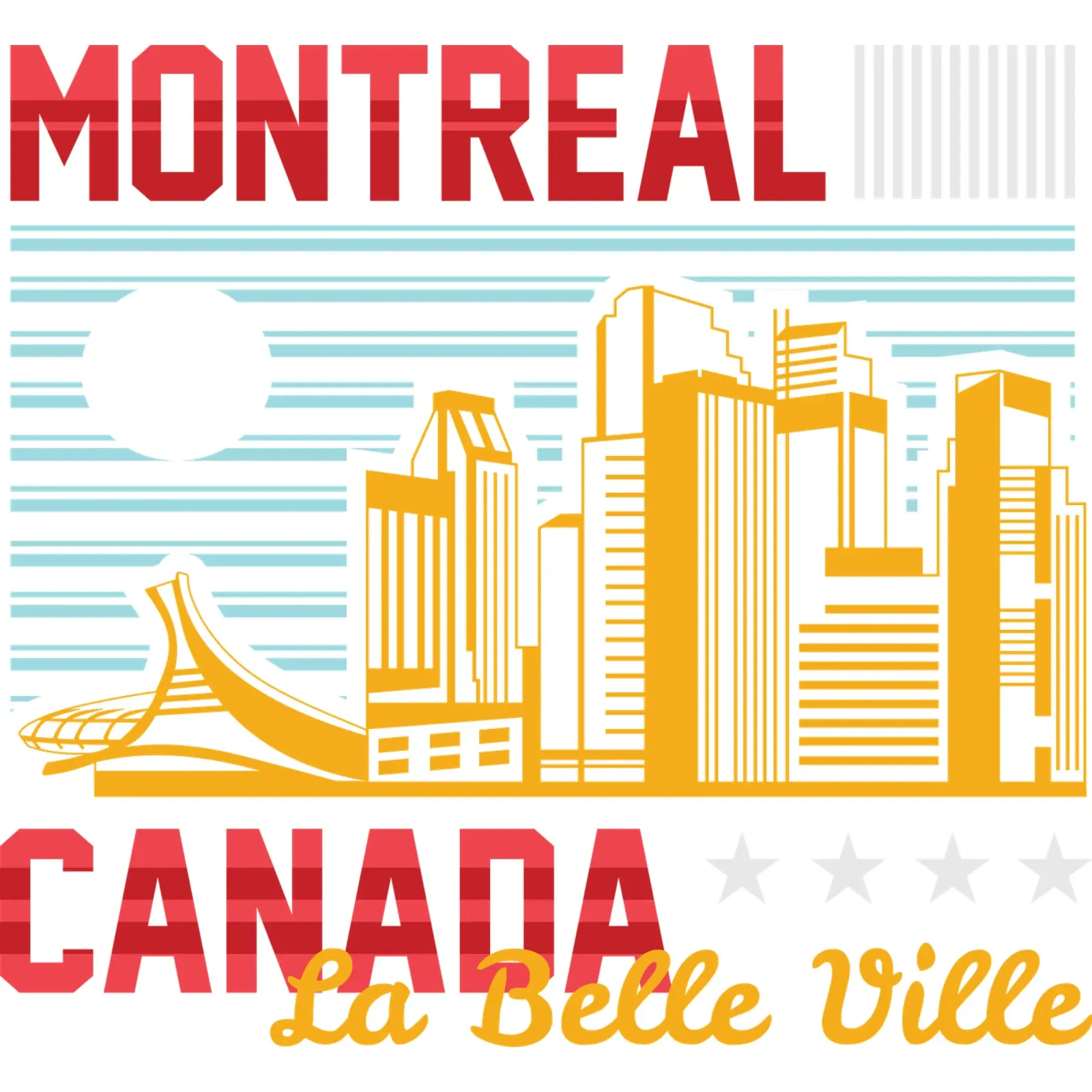 Montreal-Canada La Belle Ville klassiek kunstontwerp canvas met Baklijst van rivariahill