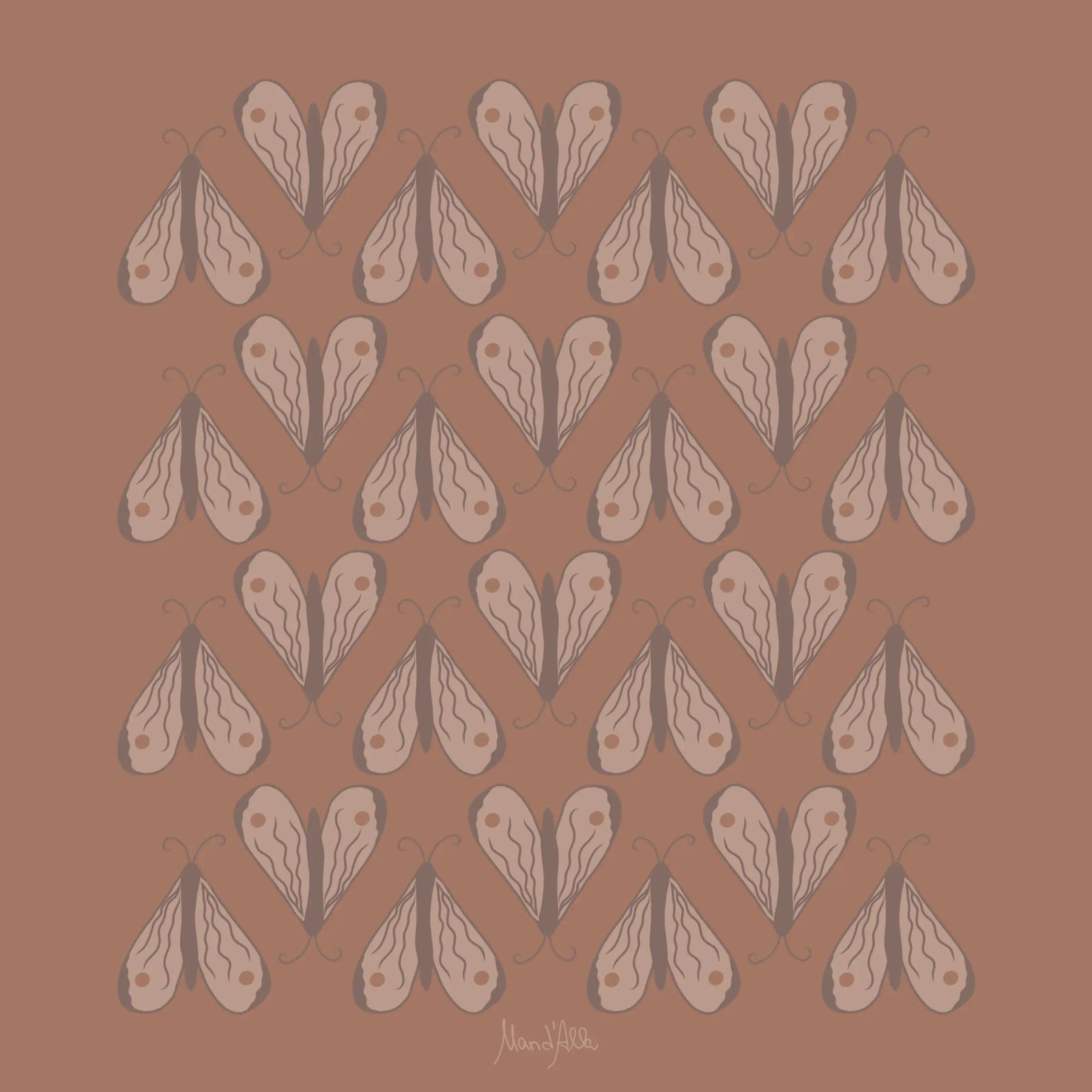 Infinite moth pellicola backlit da Mandalla Pattern