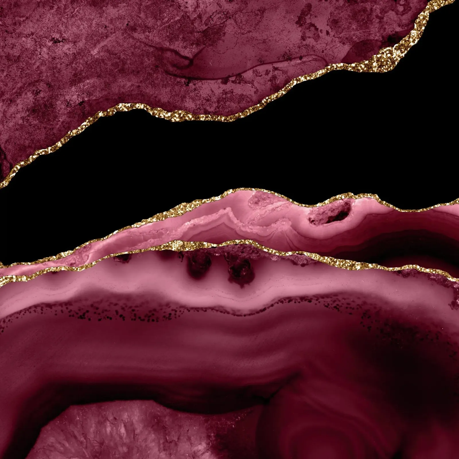Texture agata bordeaux e oro 13 alluminio dibond da Gemstone Textures