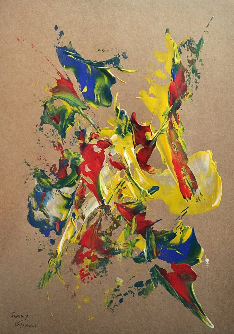 NATURAL STYLE 30 pellicola backlit da Thierry Vobmann Abstract painting