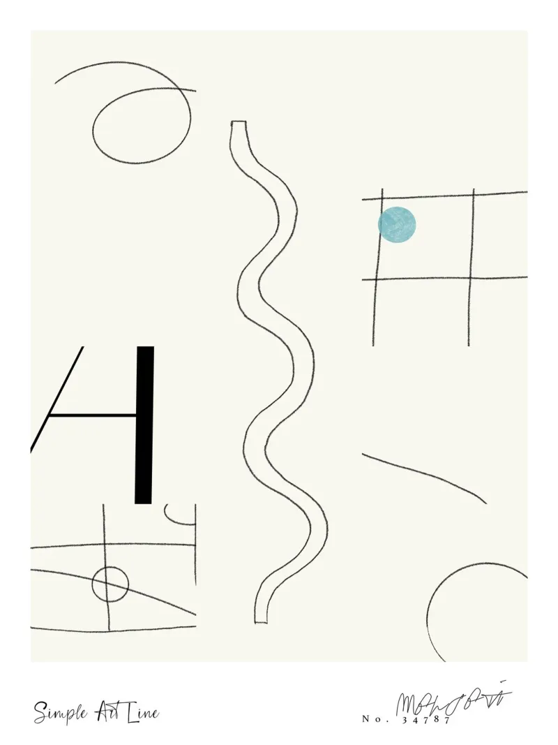Simple Art Line No 61 plexiglass da treechild