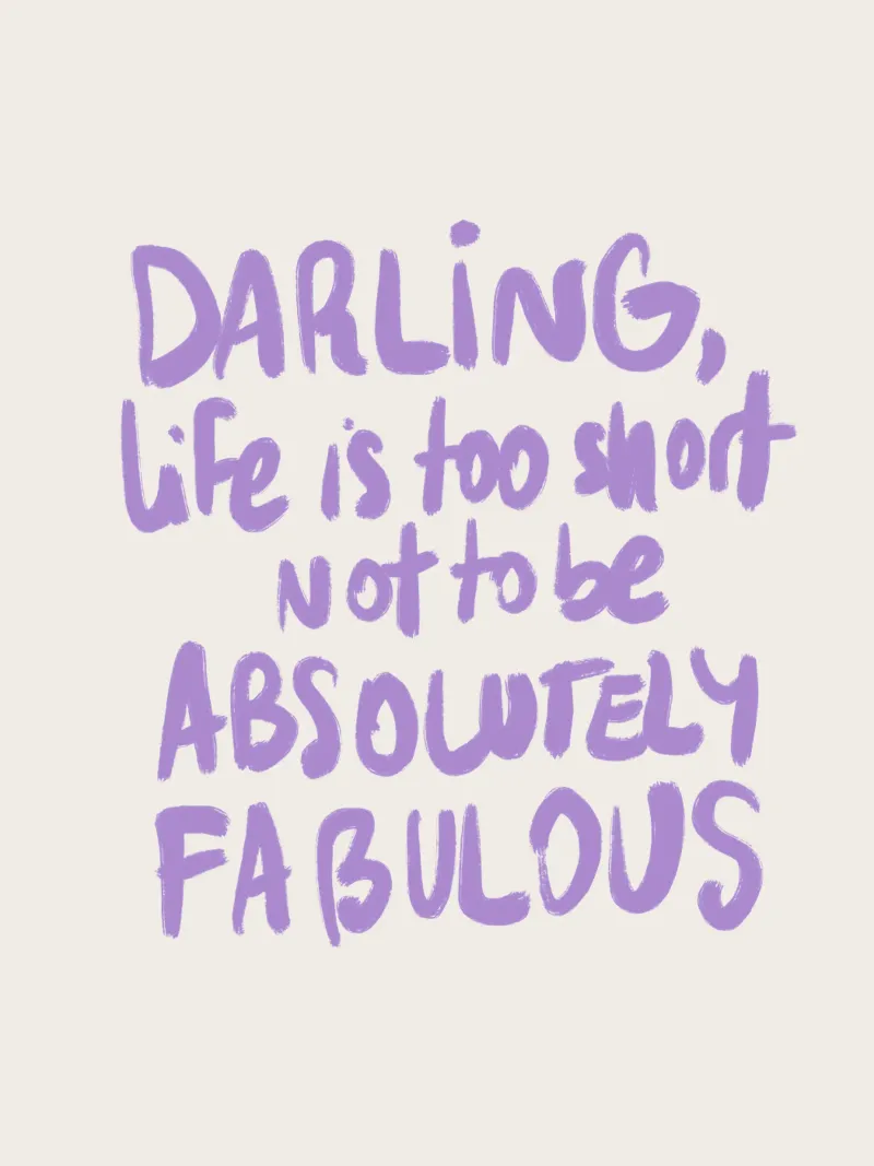 Life is too short pellicola backlit da Magnific