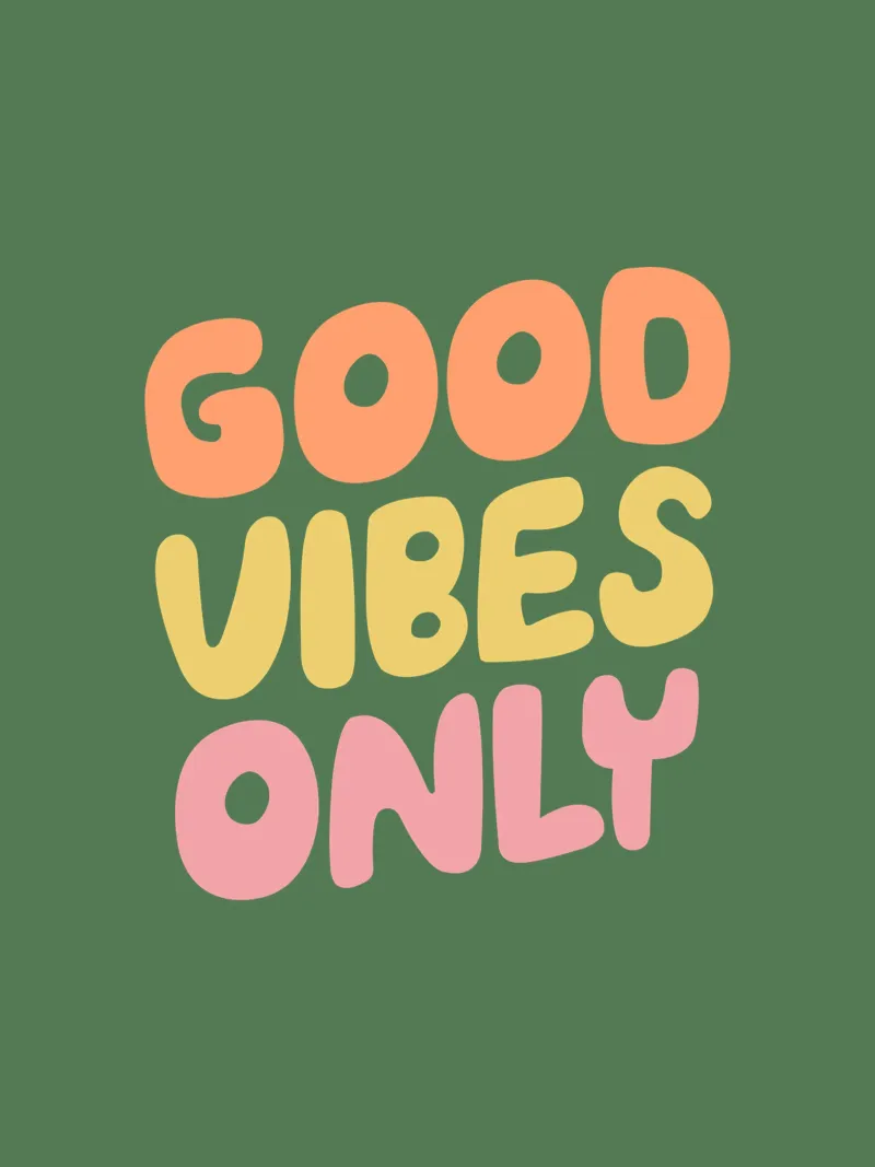 Good Vibes Only Typografie Design Leinwand von THE MOTIVATED TYPE