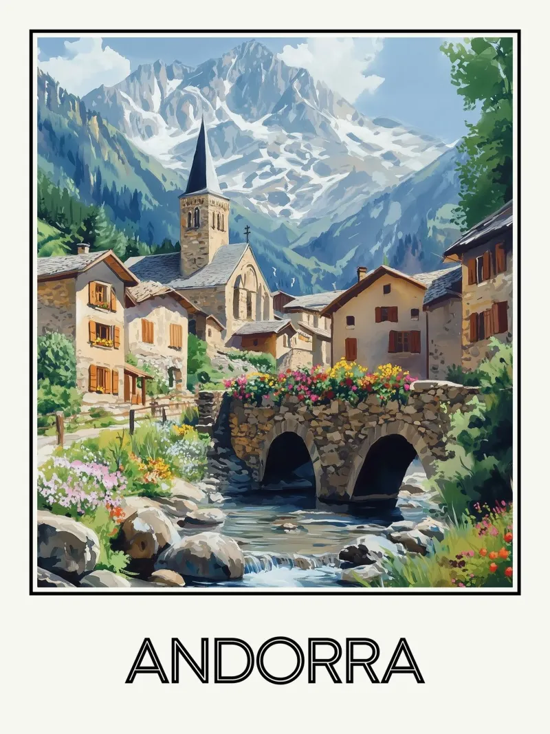 Andorre alluminio dibond da Frame the World